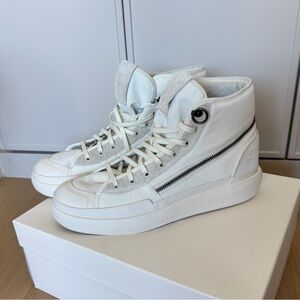 Adidas Cream Leather Sneakers